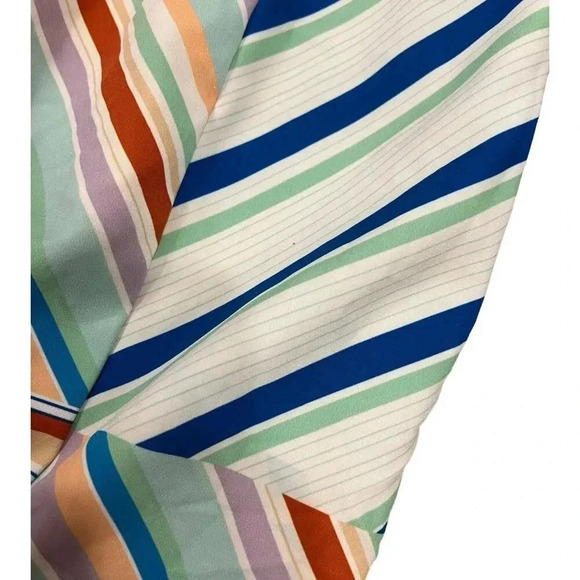 Black Halo Jodee Mini Dress in Frosty Striped Sheath Dress 12 - Picture 6 of 10